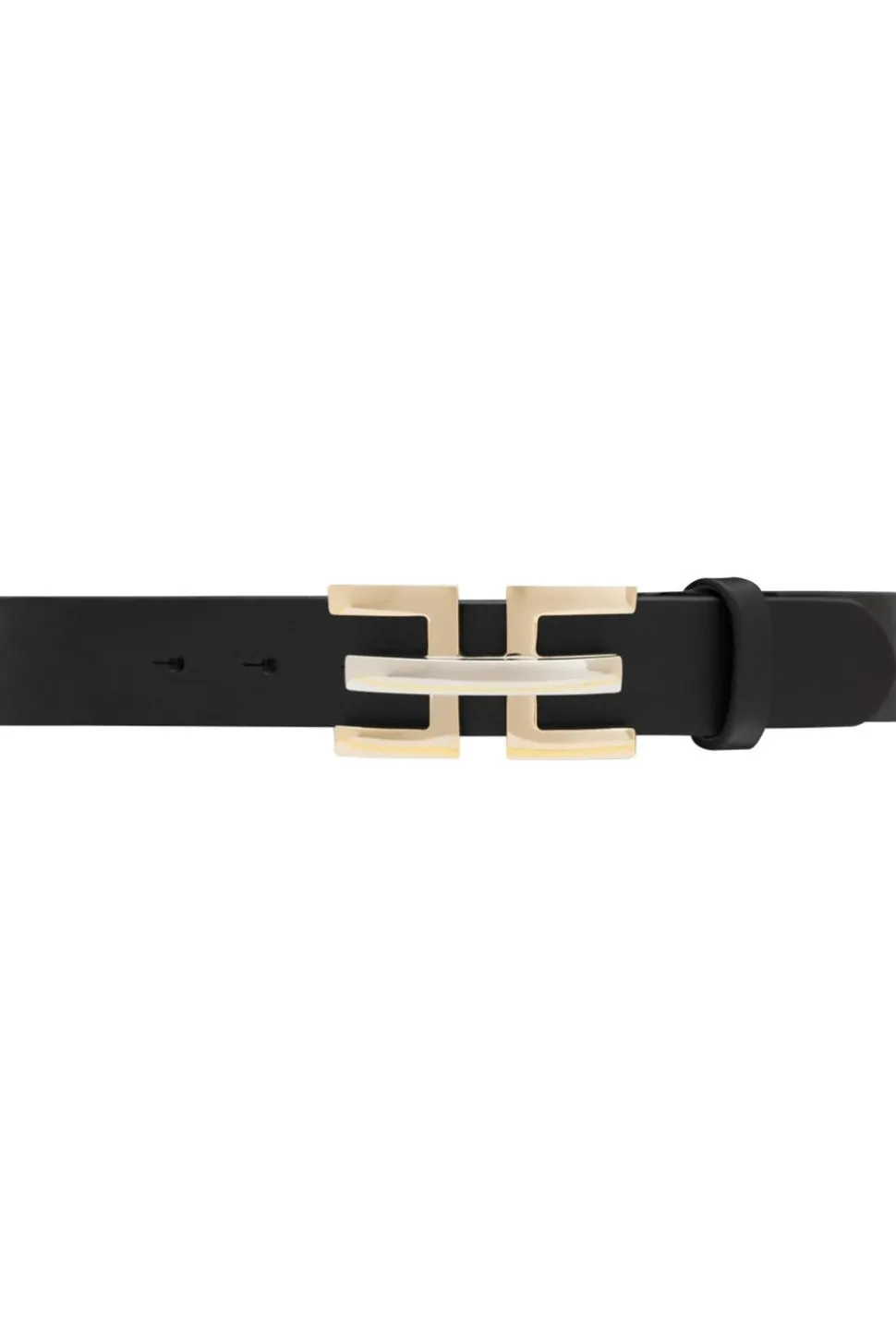Sale Depeche Leather Belt With Gold Colored Buckle Alce | Black... | | Little Soho
