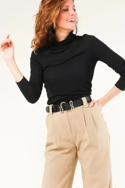 New Depeche Leather Belt With Snake Buckle Snake | Black... | | Little Soho