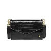 Outlet Depeche Leather Clutch With Croco Print Motif | Black... | | Little Soho
