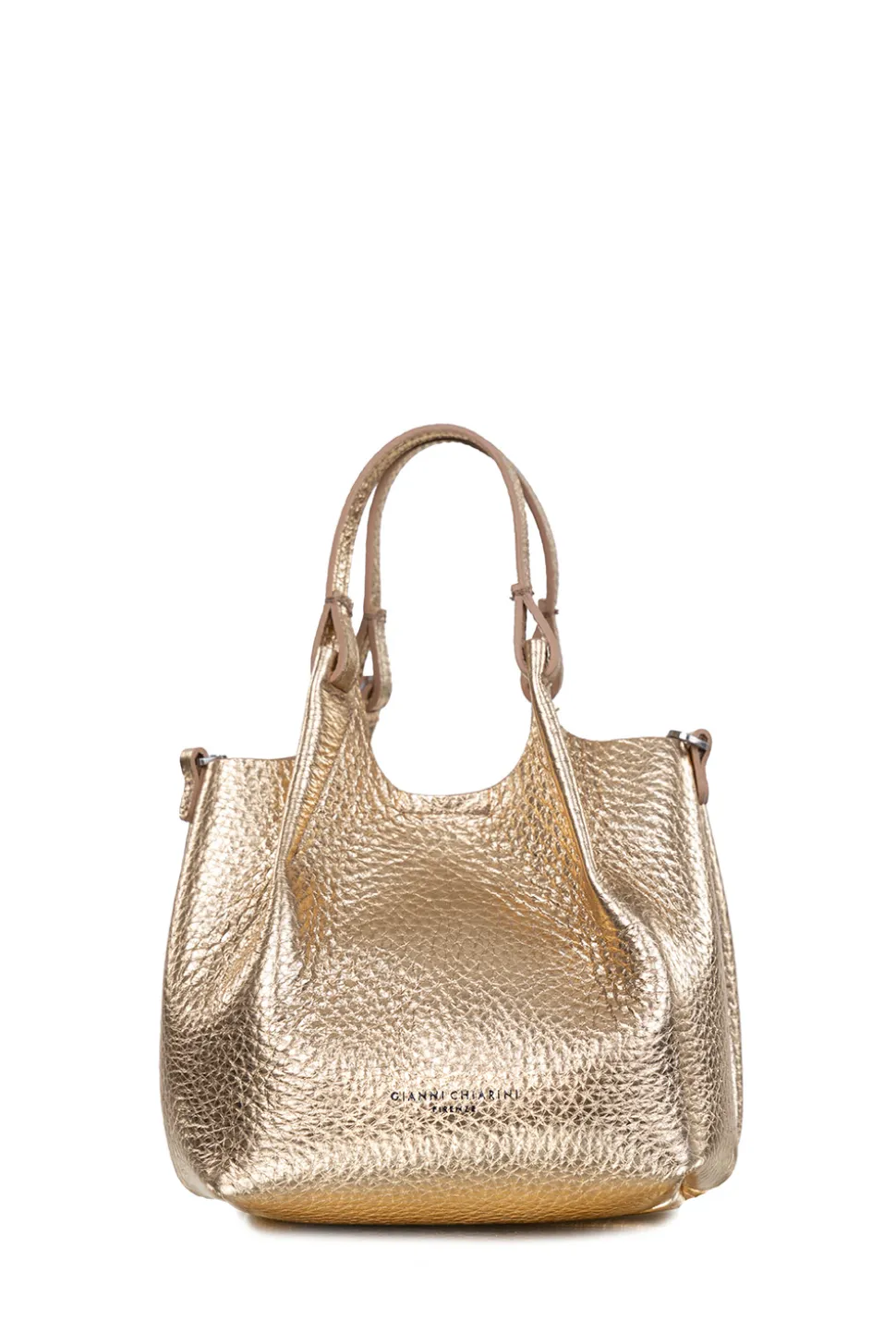Discount Gianni Chiarini Leather Handbag Dua Small | Gold... | | Little Soho