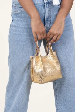 Discount Gianni Chiarini Leather Handbag Dua Small | Gold... | | Little Soho
