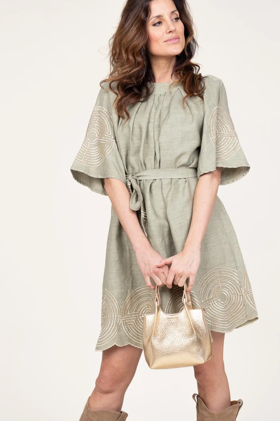 Discount Gianni Chiarini Leather Handbag Dua Small | Gold... | | Little Soho