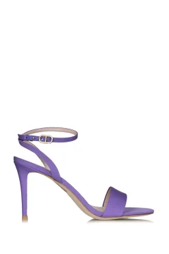 Flash Sale Twinset Leather Heeled Sandals Grazia | Purple... | | Little Soho