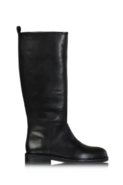 Best Sale Toral Leather High Boots Gina | Black... | | Little Soho