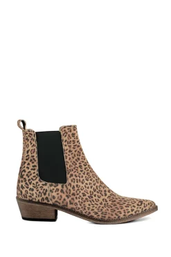 Shop Ivylee Copenhagen Leather Leopard Ankle Boots Stella | Animal Print... | | Little Soho