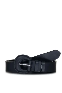 Best Sale Depeche Leather Metallic Belt Positano | Black... | | Little Soho