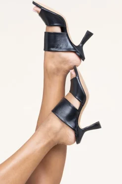 Hot Ivylee Copenhagen Leather Sandals With Heel Marilyn | Black... | | Little Soho