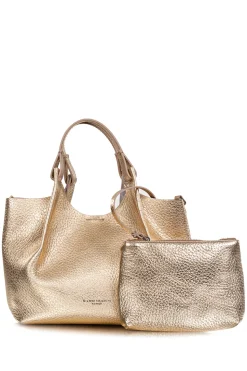 Store Gianni Chiarini Leather Shoulder Bag Dua Medium | Gold... | | Little Soho