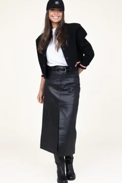 Hot Co'Couture Leather Skirt Phoebe | Black... | | Little Soho