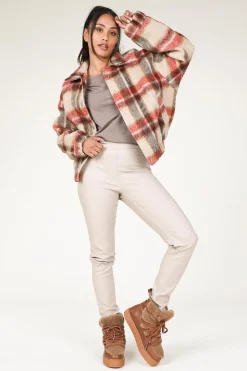 Cheap Est'Seven Leather Sneakers Mouton Fur | Camel... | | Little Soho