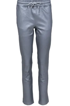 Best STUDIO AR Leather Stretch Jogger Naomi | Silver... | | Little Soho