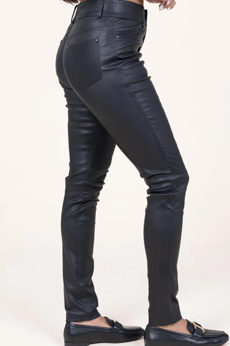 Store Ibana Leather Stretch Pants Passion | Black... | | Little Soho