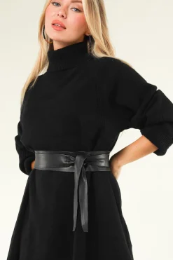 Outlet Dante 6 Leather Wrap Belt Allegra | Black... | | Little Soho