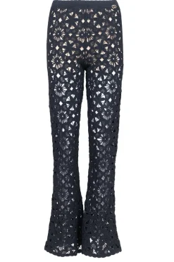New Twinset Lined Crochet Pants Yvonne | Black... | | Little Soho