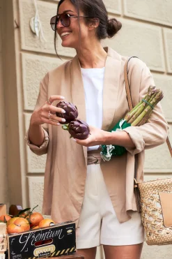 Cheap Kocca Linen Blend Jacket Erianna | Beige... | | Little Soho