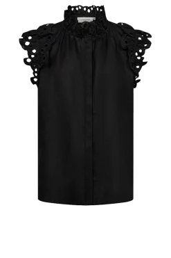 Outlet Copenhagen Muse Linen Blouse Natuli | Black... | | Little Soho