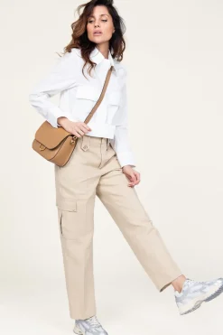 Sale Twinset Linen Cargo Pants Valentina | Beige... | | Little Soho