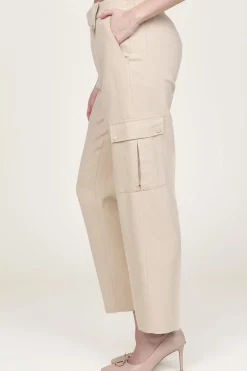 Sale Twinset Linen Cargo Pants Valentina | Beige... | | Little Soho