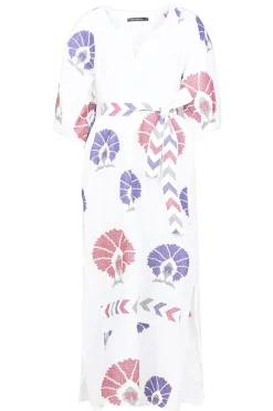 Best Greek Archaic Kori Linen Maxi Dress Thalia | Multi... | | Little Soho