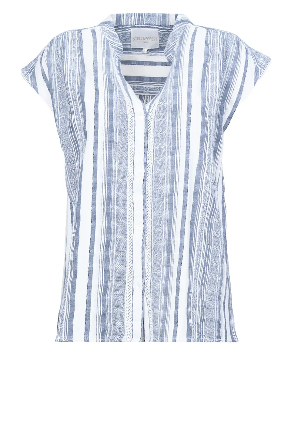 Flash Sale Stella Forest Linen Mix Blouse Fiorella | Black... | | Little Soho