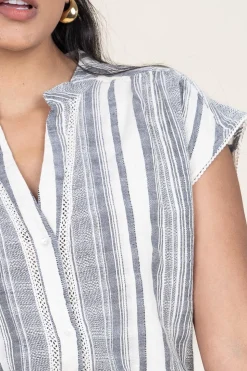 Flash Sale Stella Forest Linen Mix Blouse Fiorella | Black... | | Little Soho