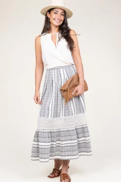 Cheap Stella Forest Linen Mix Maxi Skirt Fiorella | Black... | | Little Soho