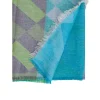 Hot Moment Amsterdam Linen Mix Scarf With Print Lilly | Blue... | | Little Soho