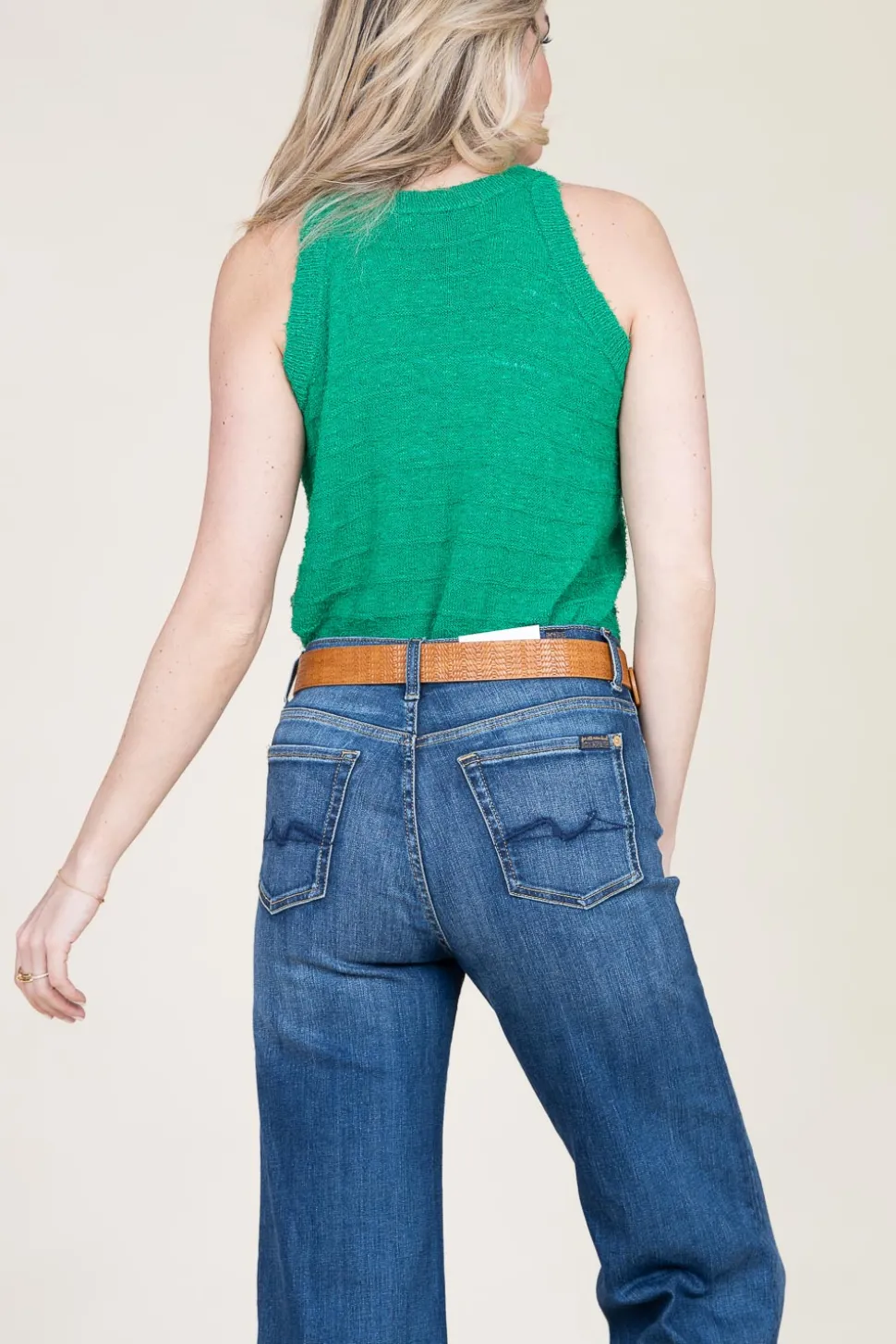 Clearance Louizon Linen Mix Top Shayke | Green... | | Little Soho