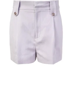 Best Sale Twinset Linnen Short Donya | Purple... | | Little Soho