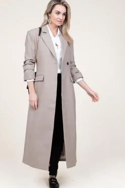 Clearance Second Female Long Coat Maxine | Beige... | | Little Soho