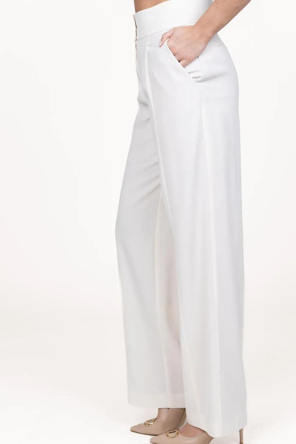 Cheap IRO Loose Fitted Trousers Kairi | Natural... | | Little Soho