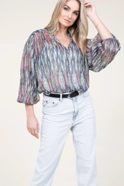 Store Ibana Lurex Blouse With Print Talici | Multi... | | Little Soho