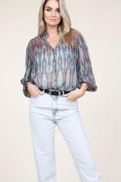Store Ibana Lurex Blouse With Print Talici | Multi... | | Little Soho