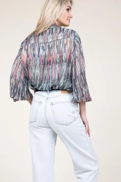 Store Ibana Lurex Blouse With Print Talici | Multi... | | Little Soho