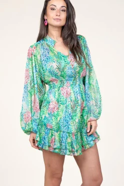 Clearance Ibana Lurex Dress With Print Dax | Green... | | Little Soho