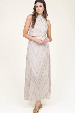 Clearance Liu Jo Lurex Midi Skirt Santa Maria | Nude... | | Little Soho