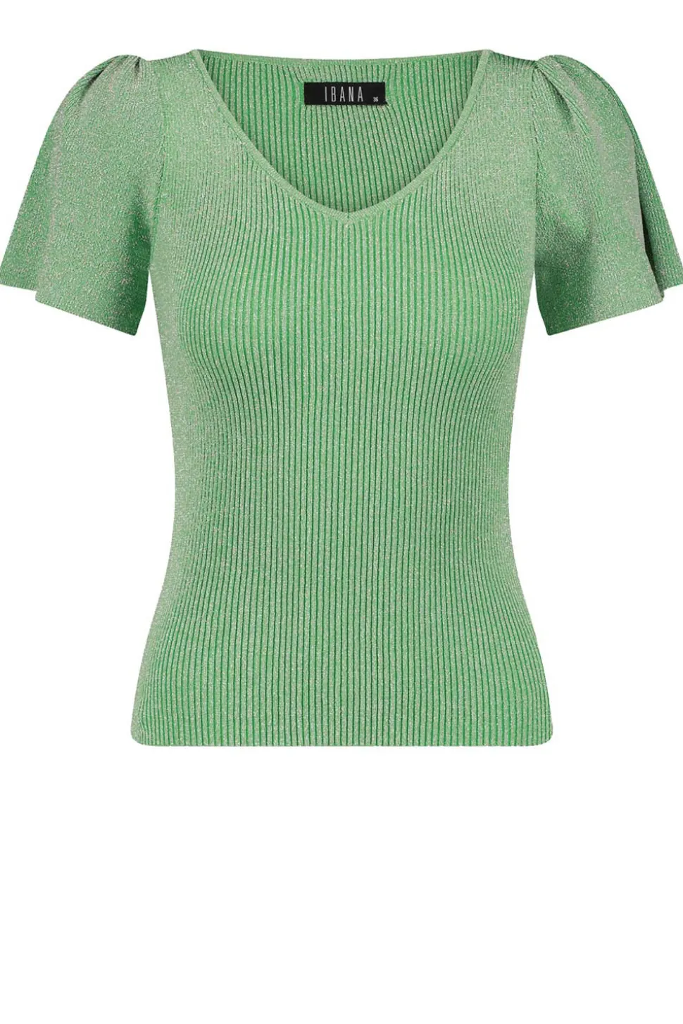 Online Ibana Lurex Top With Puffed Sleeves Thaira | Green... | | Little Soho