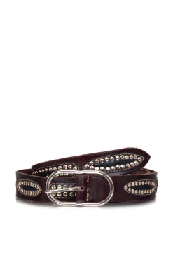 Discount Antik Batik Luxe Belt With Studs Jane | Bordeaux... | | Little Soho