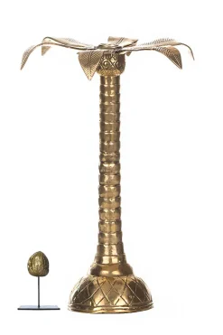 Shop Little Soho Living Luxurious Candle Holder Palm Tree - Large | Gold... | | Little Soho