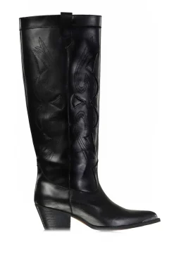 Cheap Toral Luxury Leather Western Boots Miu | Black... | | Little Soho