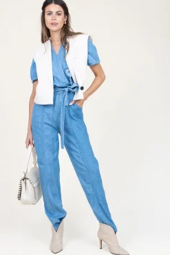 Best Sale Louizon Lyocell Jumpsuit Pleniere | Blue... | | Little Soho