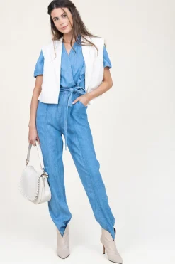Best Sale Louizon Lyocell Jumpsuit Pleniere | Blue... | | Little Soho