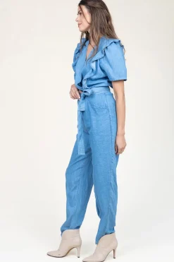 Best Sale Louizon Lyocell Jumpsuit Pleniere | Blue... | | Little Soho