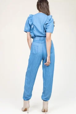 Best Sale Louizon Lyocell Jumpsuit Pleniere | Blue... | | Little Soho