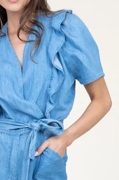 Best Sale Louizon Lyocell Jumpsuit Pleniere | Blue... | | Little Soho