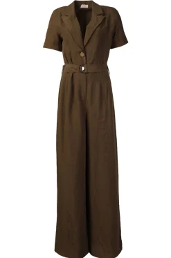 Discount Liu Jo Lyocell Linen Jumpsuit Dattilo | Green... | | Little Soho