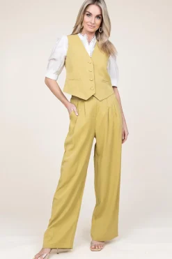 Clearance Suncoo Lyocell Pleated Trousers Jicky | Green... | | Little Soho