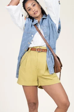 Discount Suncoo Lyocell Short Bianca | Camel... | | Little Soho