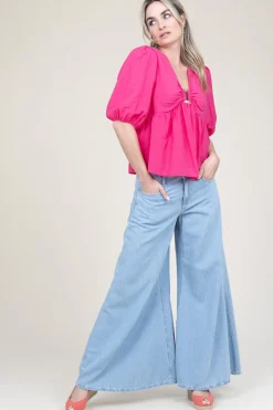 Online Liu Jo Lyocell Wide Leg Jeans Xitta | Blue... | | Little Soho