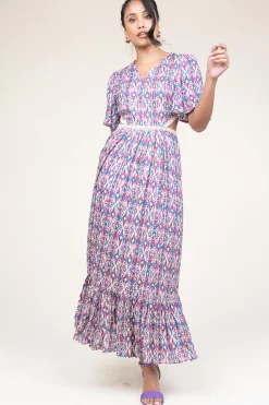 Online Louizon Maxi Dress With Cut-Outs Vermeil | Pink... | | Little Soho